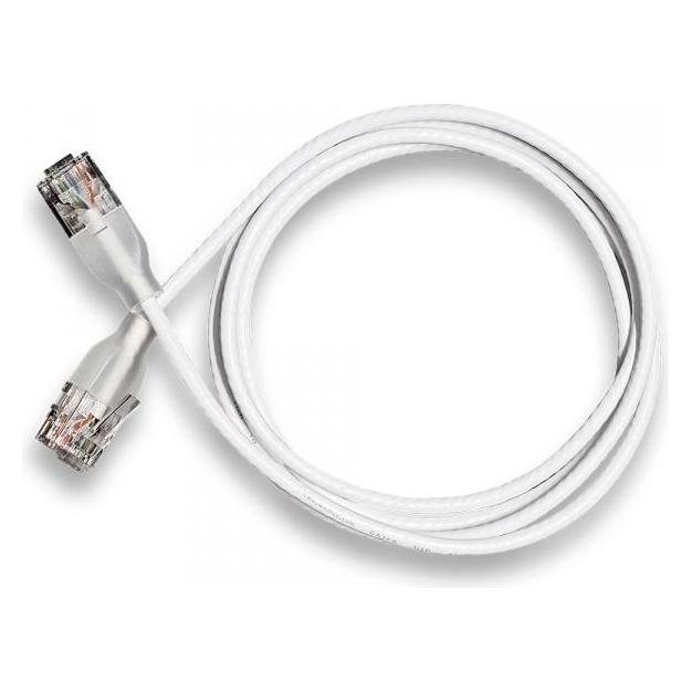 Wantec Patchkabel UTP CAT6a eGlow d=2,8mm 8,00m weiss (UTP, CAT6a, 8 m) (7409)