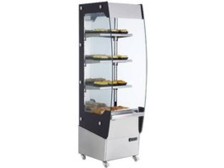 Vitrine chauffante libre-service - PESAGE MB - 220L INOX - 30–80°C - 2000W - Étagères réglables