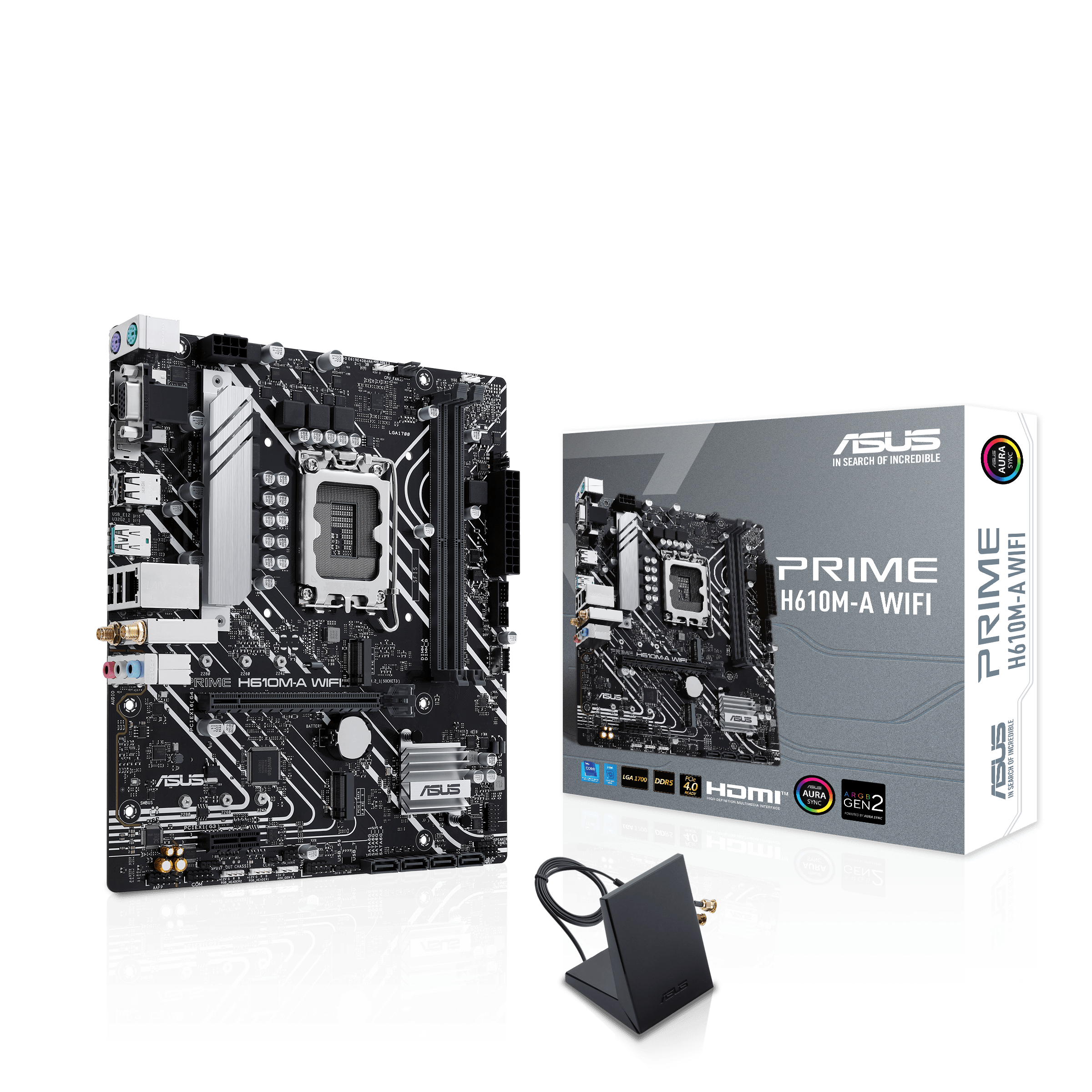 ASUS PRIME H610M-A WIFI mATX Mainboard - Sockel 1700