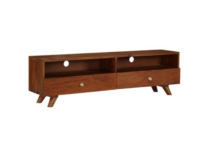 GKMBCVDFR TV-Schrank Altholz Massiv 140x30x40 cm Retro-Design mit 2 Fächern Handgefertigt, einzigartige Maserung, stabile Konstruktion, einfacher Zusammenbau, vielseitig nutzbar