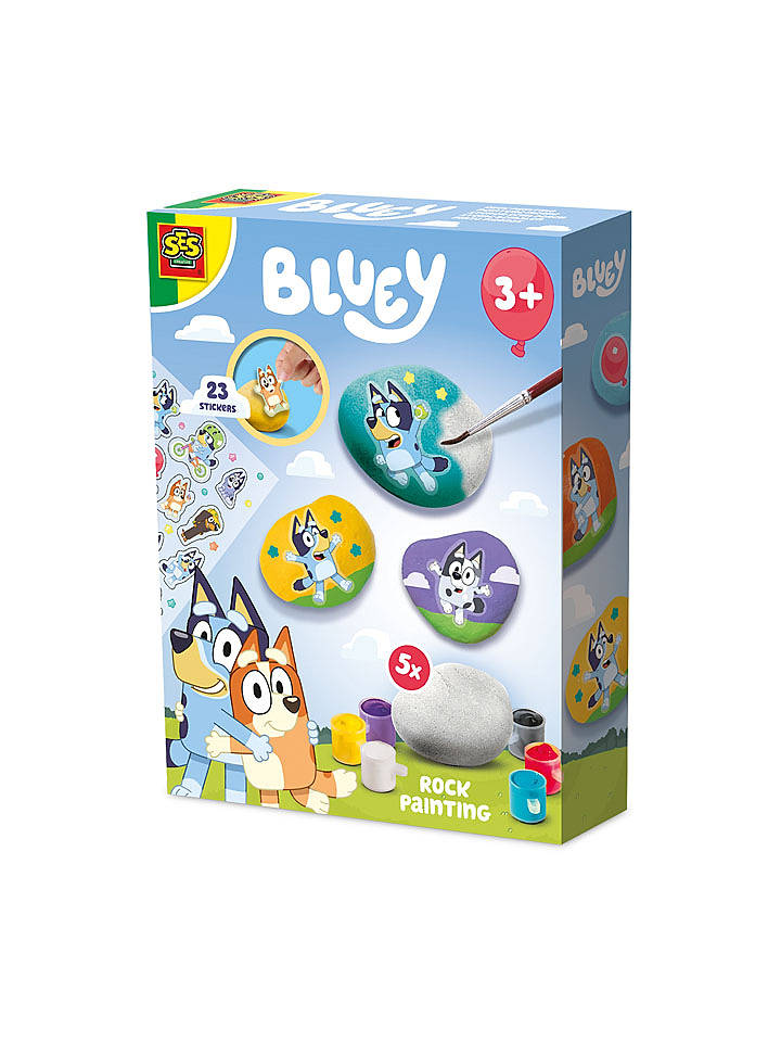 SES Kreativset "Bluey Steine-bemalen" - ab 3 Jahren - onesize