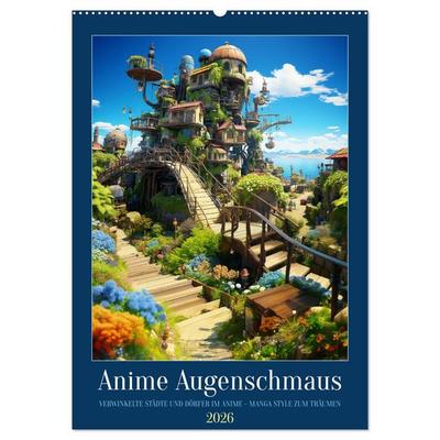 Anime Augenschmaus (Wandkalender 2026 DIN A2 hoch), CALVENDO Monatskalender