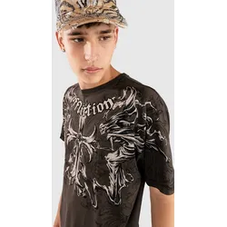 Affliction Jump T-Shirt dark brown Gr. XL