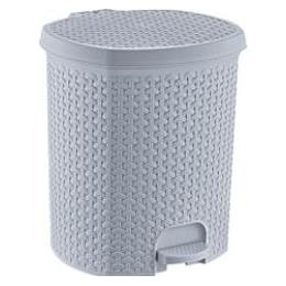 keeeper Tret-Abfalleimer "tjark", 21 Liter, nordic-grey Tret-Abfalleimer, Rattan-Optik, mit Tretpedal (21 l) (1030413000000)