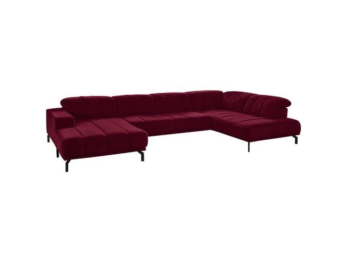 Beldomo Style Wohnlandschaft, Beere, Metall, 5-Sitzer, U-Form, 383x219 cm, Goldenes M, Typenauswahl, Fußauswahl, Stoffauswahl, seitenverkehrt erhältlich, Hocker erhältlich, Wohnzimmer, Sofas & Couches, Wohnlandschaften, Wohnlandschaft U-Form