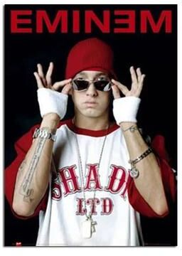 Uplift Essentials Super Rapper Eminem Canvas Poster Iconic Rap Legend Wall Art For Music Fans & Home Decor style 5 19.7 X 27.6 In