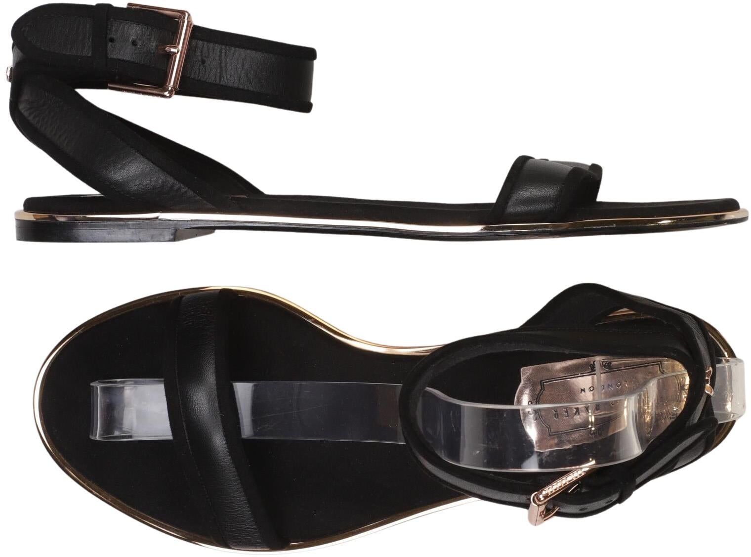 TED Baker Damen Sandalen, Schwarz, Gr. EU 40, kein / Etikett - Second Hand