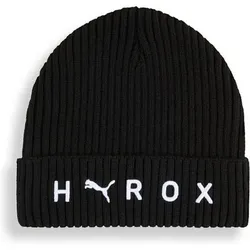 PUMA Herren Mütze x HYROX Mid Crown Beanie, Größe ONE SIZE in Schwarz Schwarz