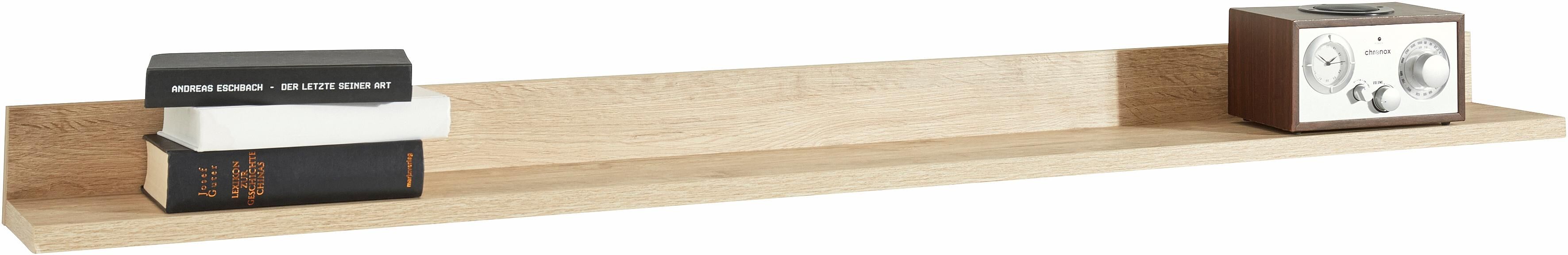 Wandregal HOME AFFAIRE "Palma", braun (eichefarben), Holzwerkstoff, Regale, Wandregal, Breite 158 cm eichefarben Einheitsgröße