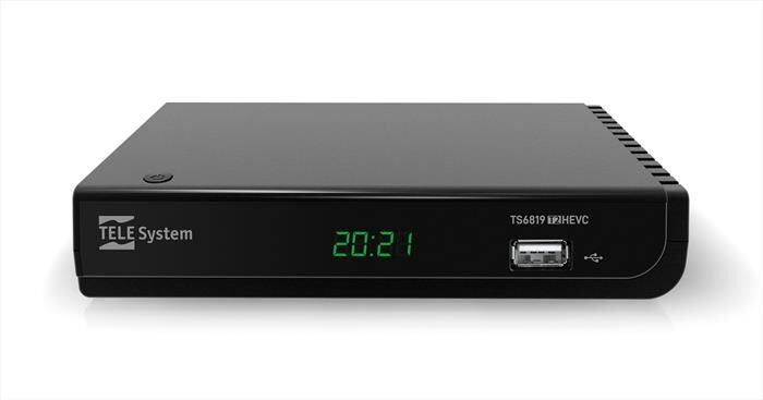 TELESYSTEM Decoder Digitale Terrestre Hd Hdr Hlg Ts6819-black