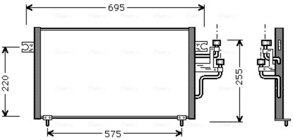 Kondensator, Klimaanlage AVA COOLING MT5119
