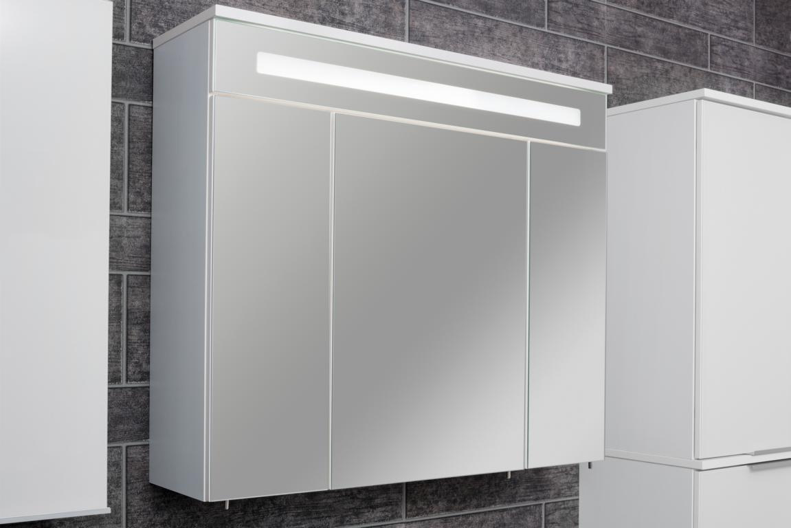 FACKELMANNGMBH KARA WHITE SPIEGELSCHRANK LED, 3 TUEREN, 80X70X22,5 CM 09191159