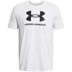 UNDER ARMOUR Logo T-Shirt Herren 100 - white/black L