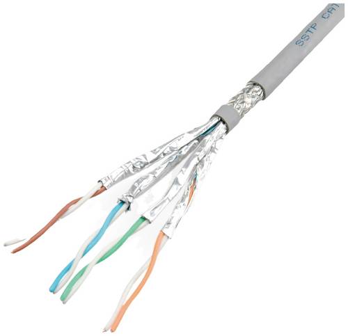 Roline 21.15.0883 Netzwerkkabel CAT 6a S/FTP Grau 100m