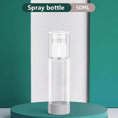 Inspire Essentials Clear Airless Pump Bottle Travel Size Cosmetic Cream Dispenser c 2pcs