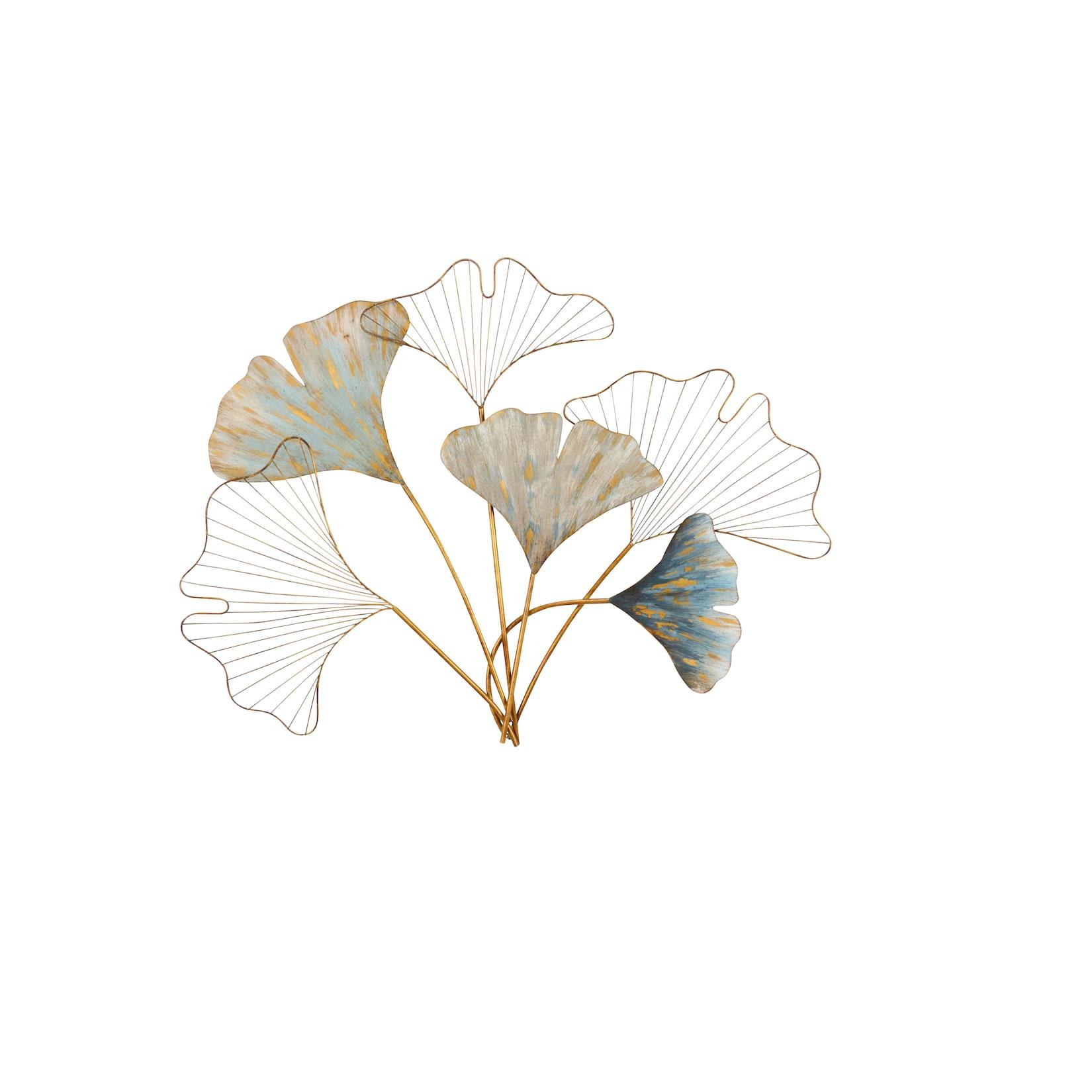 möbel direkt online Wanddekoration Ginkgoblätter gold