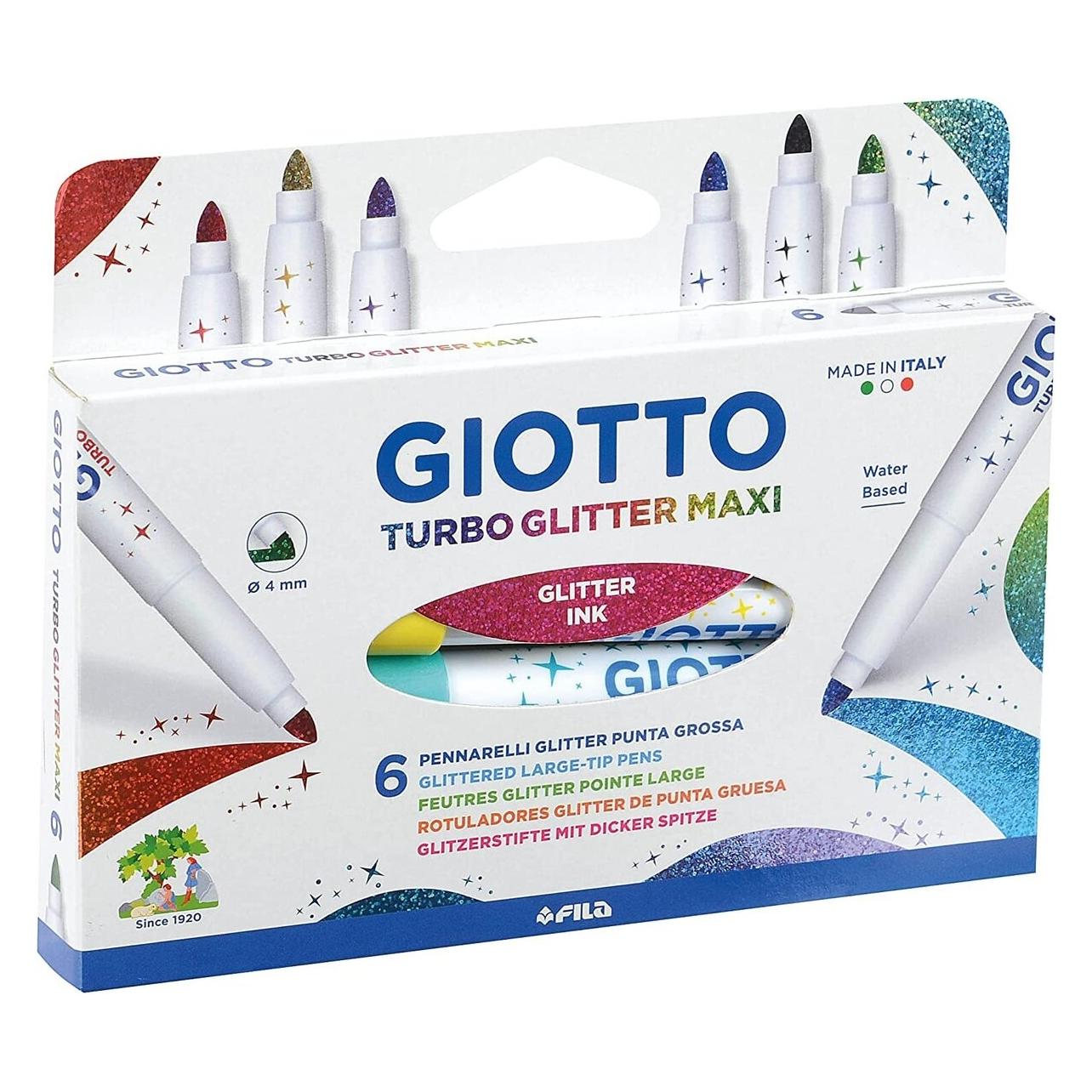 Giotto Fasermaler Turbo Glitter (6x) (F426600)