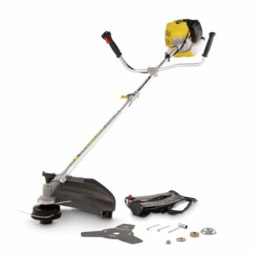 Powerplus Bosmaaier POWEG30408 2-in-1 - 42,7cc - Snijbreedte: 255 mm - 2 accu's