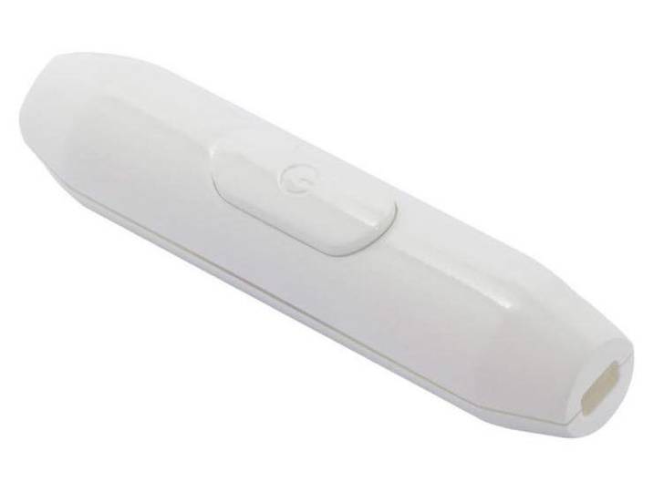 Interrupteur à câble Chacon Single Pole - 2 A 250 V - Blanc