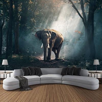 Afrikanische Safari Wildtiere Wandteppich Wanddekoration große Wandteppich Wanddeko Foto Kulisse Decke Vorhang Home Schlafzimmer Wohnzimmer Dekoration