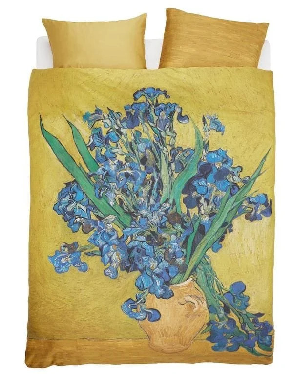 Beddinghouse x Van Gogh Museum Irises Yellow Dekbedovertrek voor volwassenen