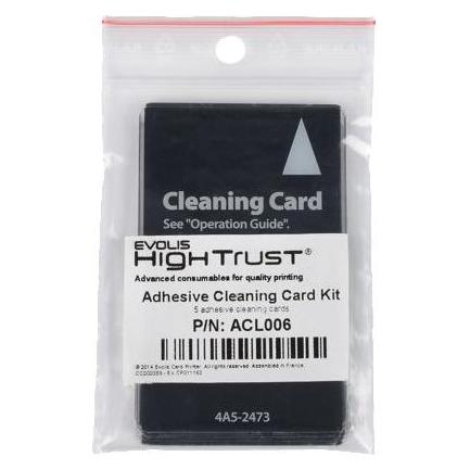 Evolis High Trust Drucker-Reinigungskarten-Kit (Packung mit 5) (ACL006)