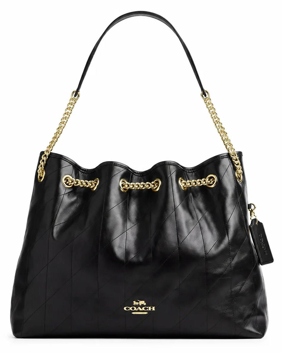 Damenhandtasche Coach Evelyn With Quilting, Schwarz