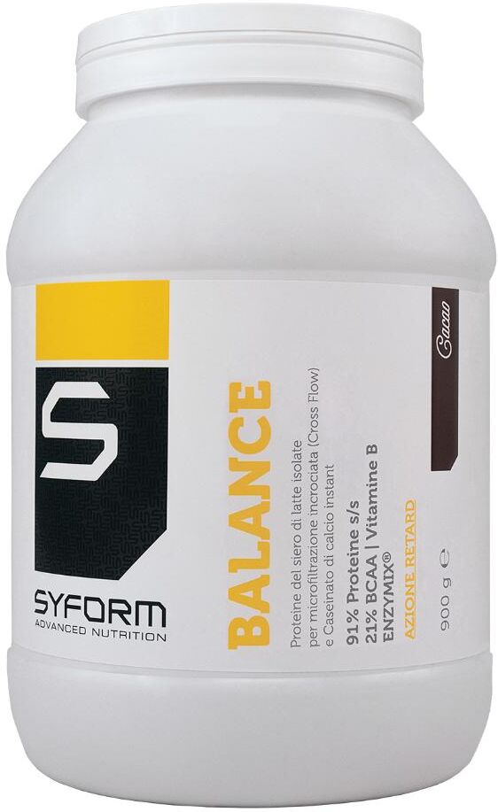 SYFORM Srl Syform Balance Cacao 900g - Integratore Alimentare a Base di Proteine del Latte