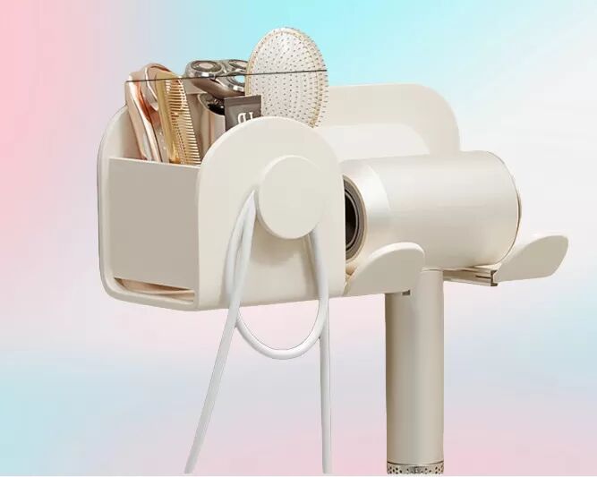 INF Ziwoo SE Haartrocknerhalter - Aluminiumlegierung, platzsparendes Design model 2