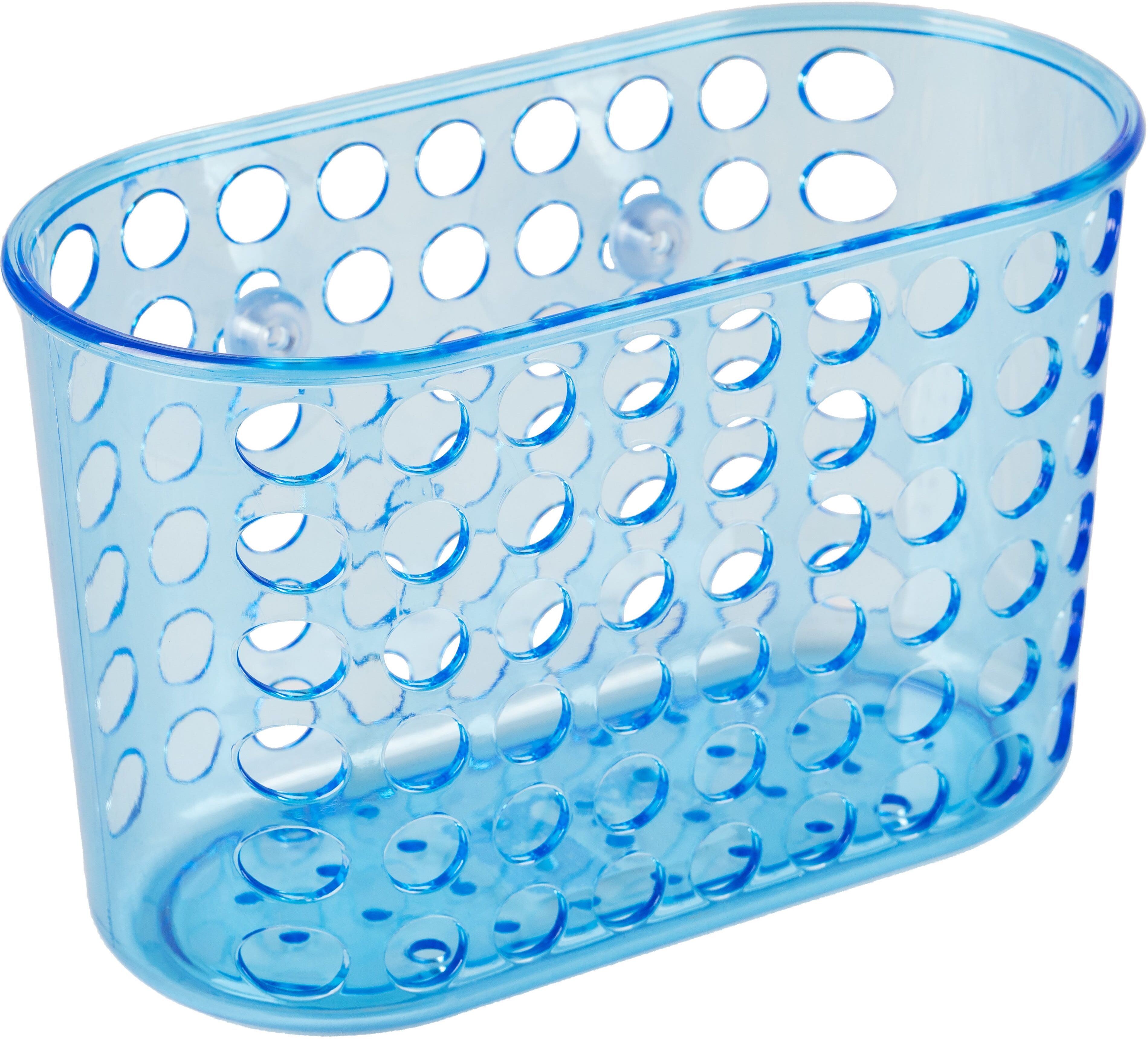 Tecnomat CESTINO PORTAOGGETTI 19x9,5x12 cm BLU FISSAGGIO A VENTOSA