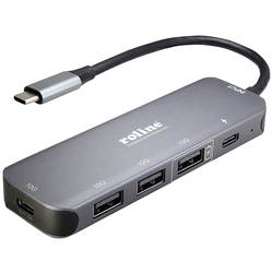 ROLINE USB 3.2 Gen 2 Hub, 4fach, Typ-C-Anschlusskabel 14.02.5048