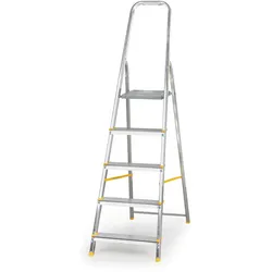 Alu Treppen ALVE EUROSTYL,einseitig 1x 5 Sprosen, Höhe 0,98 m