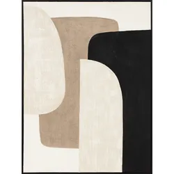 Gemälde SHAPING HYGGE (LBH 90x120x4,50 cm) - beige - LBH 90x120x4,50 cm