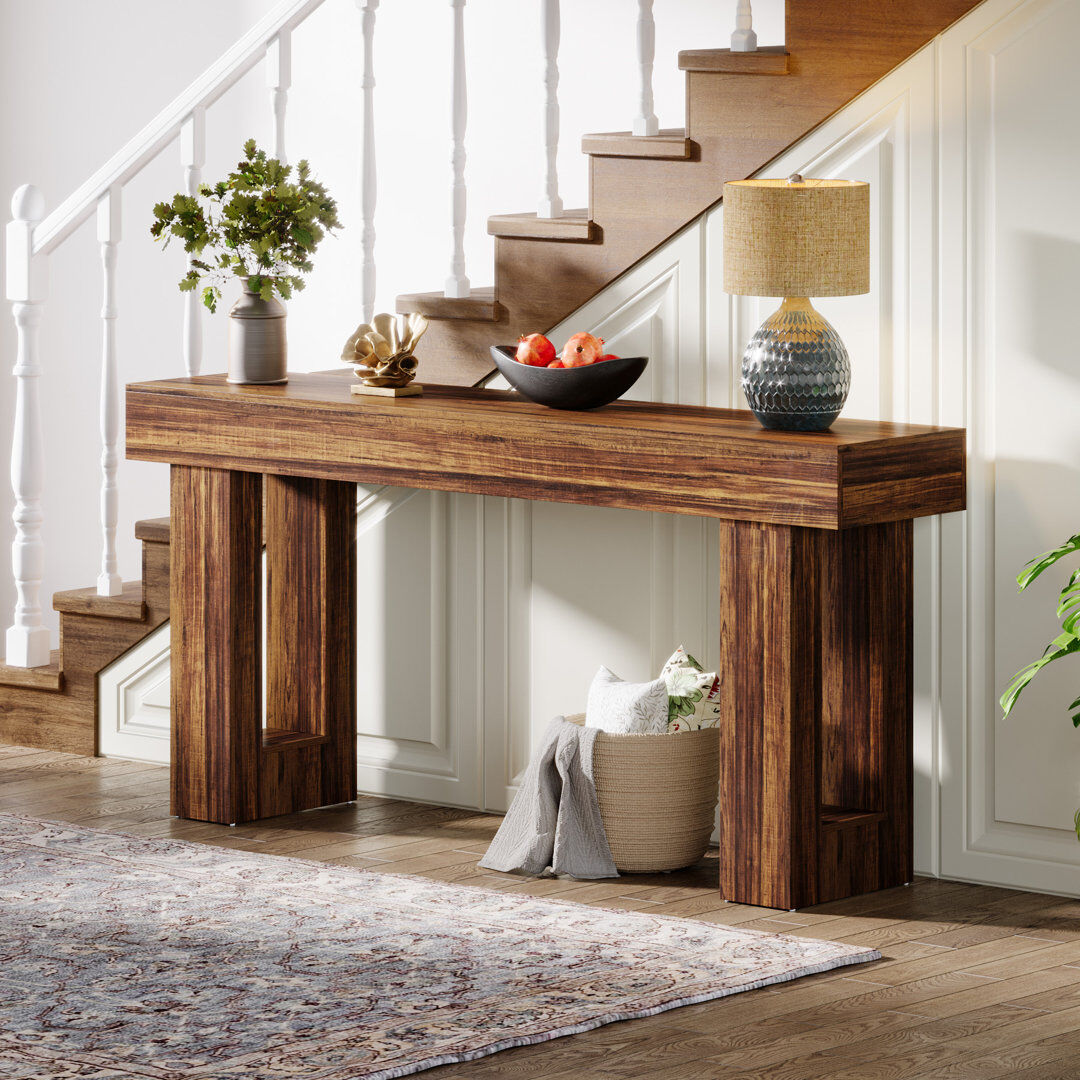 Blue Elephant Brittanni 160Cm Console Table Brown 85cm H X 160cm W X 35cm D