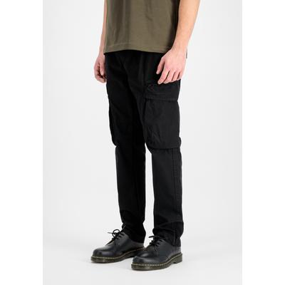 Cargohose ALPHA INDUSTRIES "Division Pants", Herren, Gr. XL, Normalgrößen, schwarz, Obermaterial: 100% Baumwolle, Hosen Cargohose