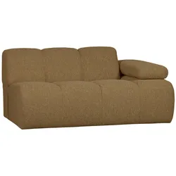 Modulsofa Mojo Boucle, modern und flexibel, 1,5-Sitzer Armlehne rechts, Gelb Braun