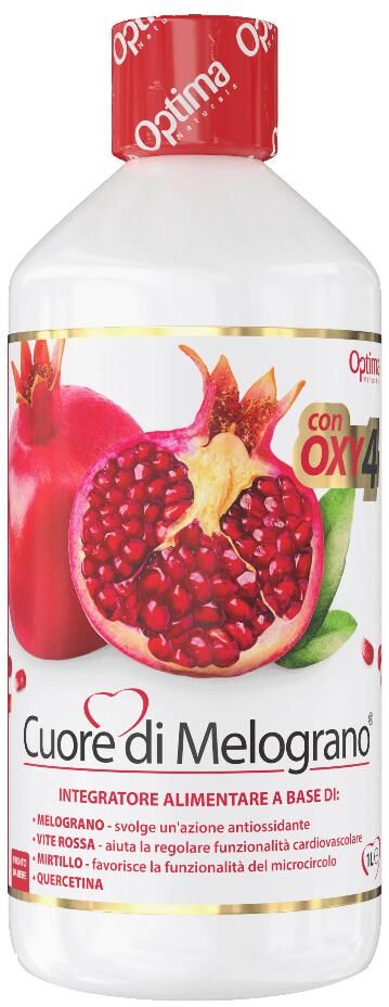 OPTIMA NATURALS Srl Optima Naturals Cuore di Melograno con OXY4 Soluzione Orale, 1000 ml