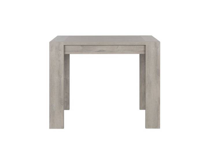 Table haute rectangulaire effet bois chêne gris clair