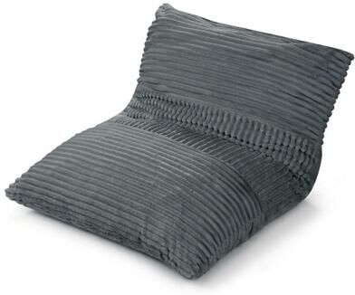 Costway 3-in-1 Large Bean Bag Chair with Comfy Corduroy Fabric-Gray