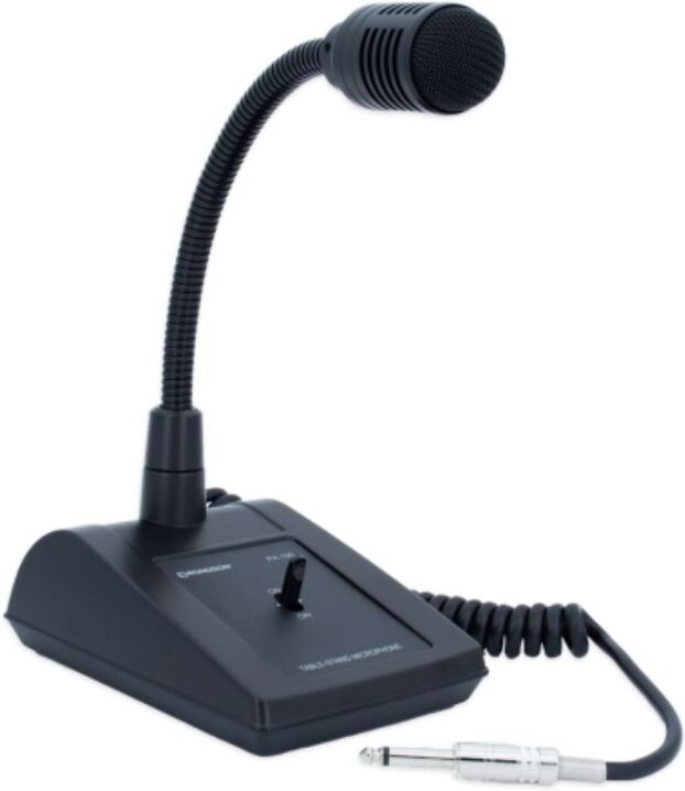 Rondson pupitre microphone Jack 6,35mm Microphone de bureau professionnel avec col de cygne et connexion Jack 6,35mm asymétrique.