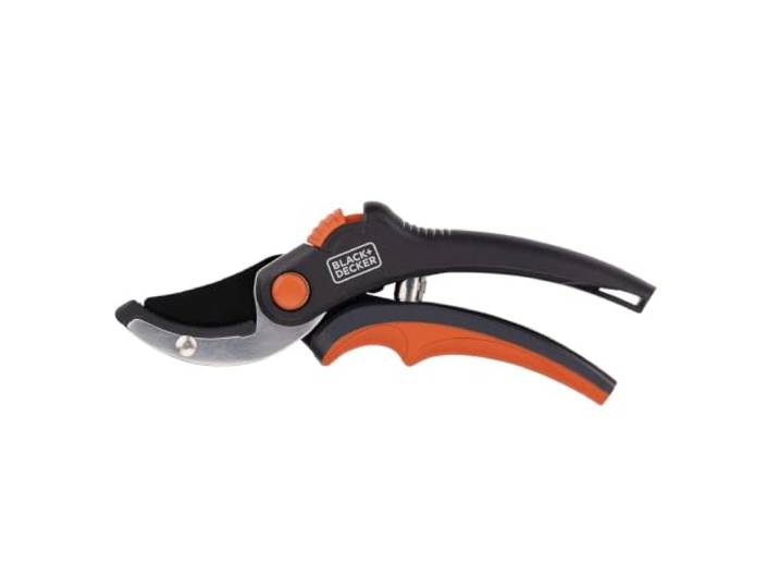 BLACK+DECKER Snoeischaar – snijcapaciteit 14 Ø – lemmet van gehard staal – handgreep met zachte grip – 20 x 6 x 1,6 cm – bloemenschaar – snoeischaar – heggenschaar