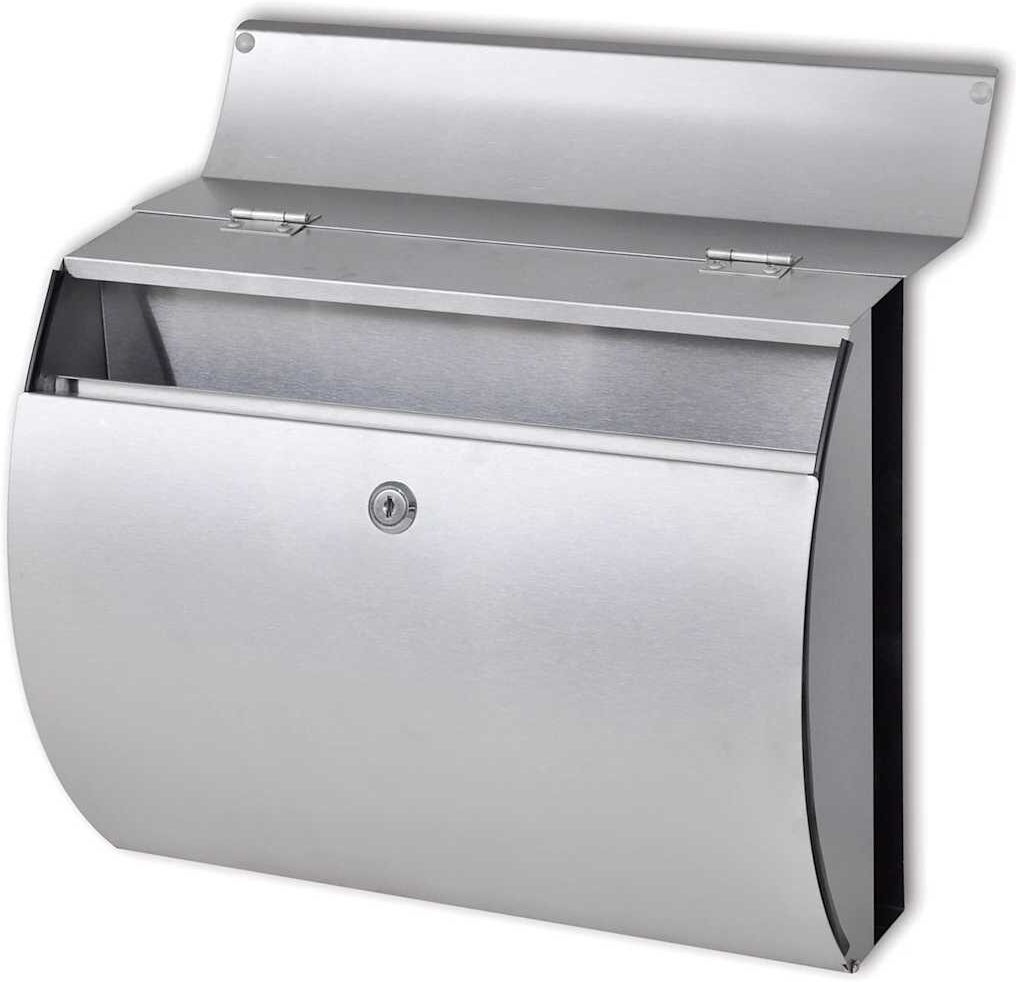 vidaXL Boîte aux lettres en acier inoxydable