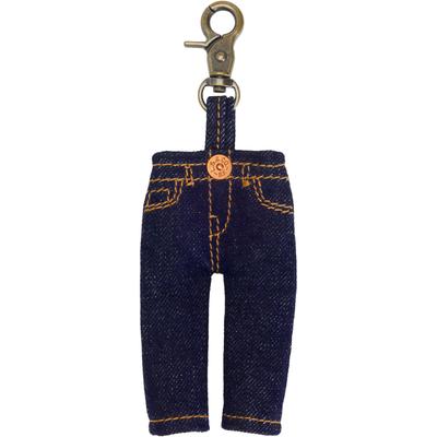 Schlüsselanhänger LEVI'S "LEVI'S MINI 501 CHARM", Herren, blau (ocean indigo wash 1), Baumwolle, Schlüsselanhänger Schlüsselanhänger, Mini Jeans, für Schlüsselbund, Handtasche, Rucksack mit Karabinerhaken