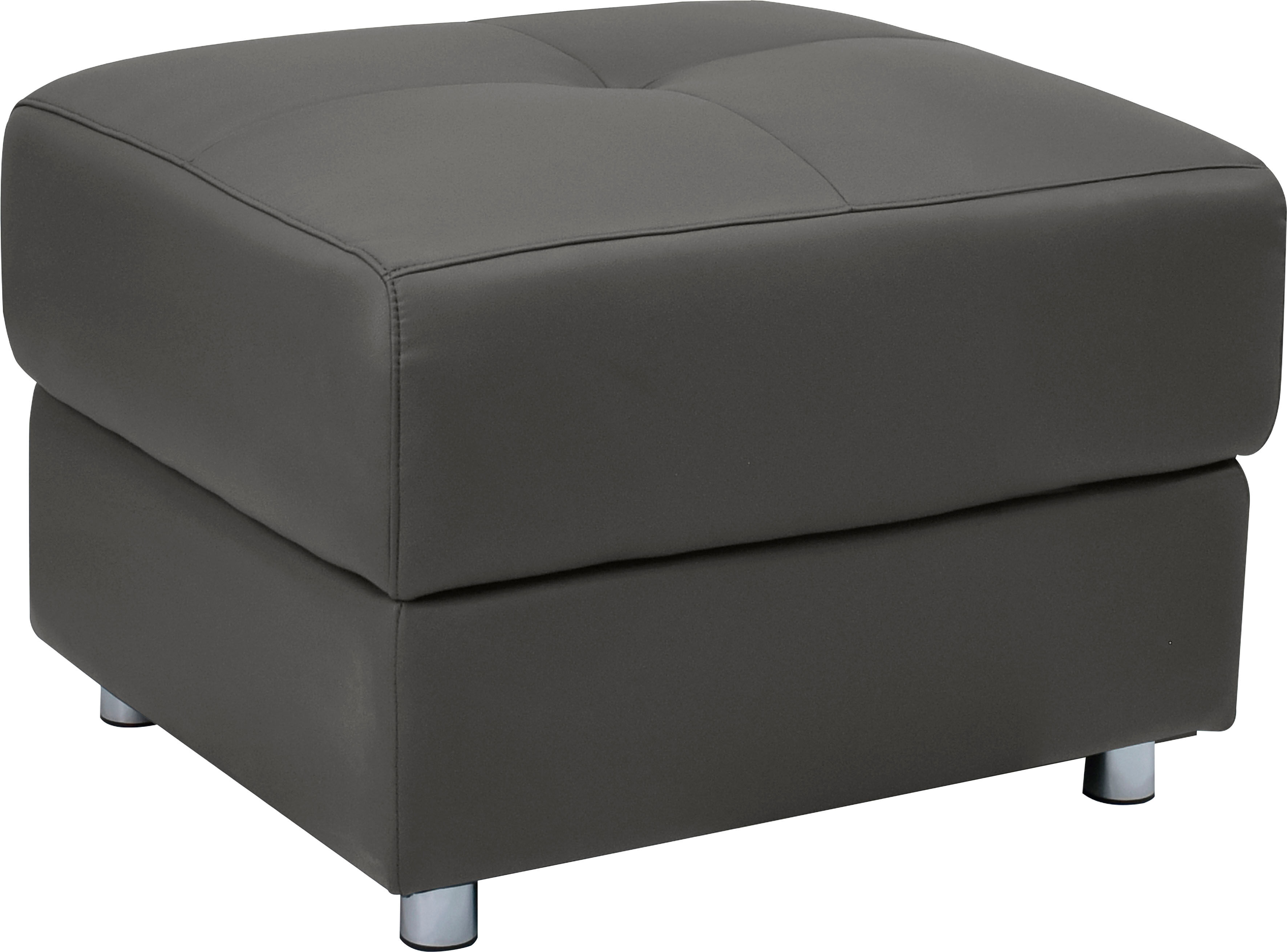 Polsterhocker GOODPRODUCT "Pareli", braun, B:72cm H:47cm T:64cm, Hocker, Polsterhocker, mit komfortablen Federkern und Stauraum braun B/H/T: 72cm x 47cm x 64cm, Kunstleder