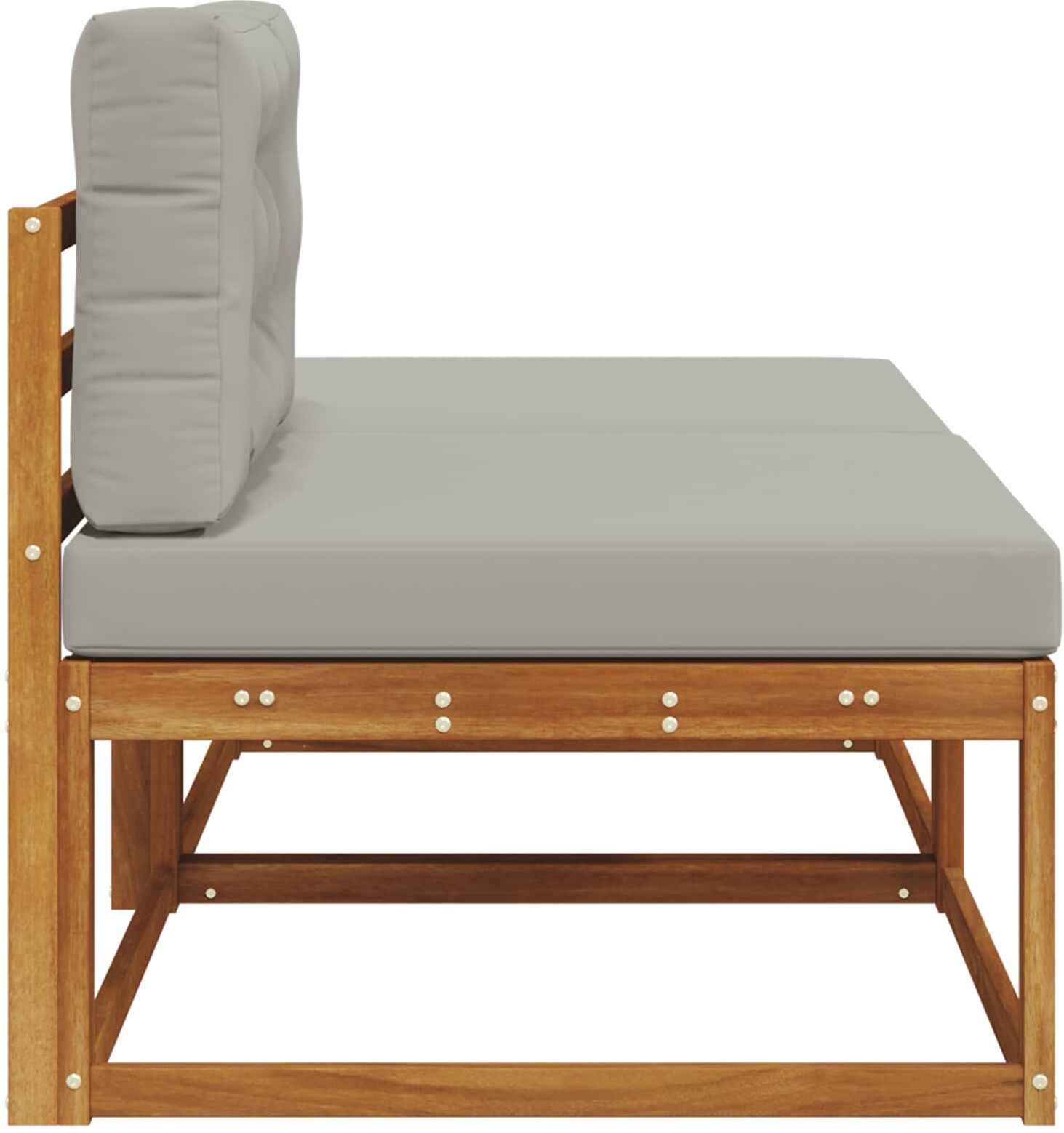 vidaXL Unité de canapé sectionnel avec coussin 2 Pièce Naturel
