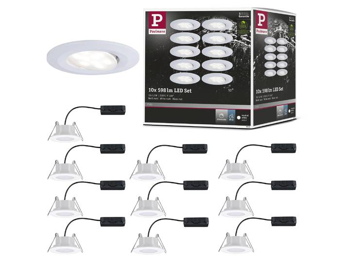 Paulmann LED encastré Calla set de base orientable