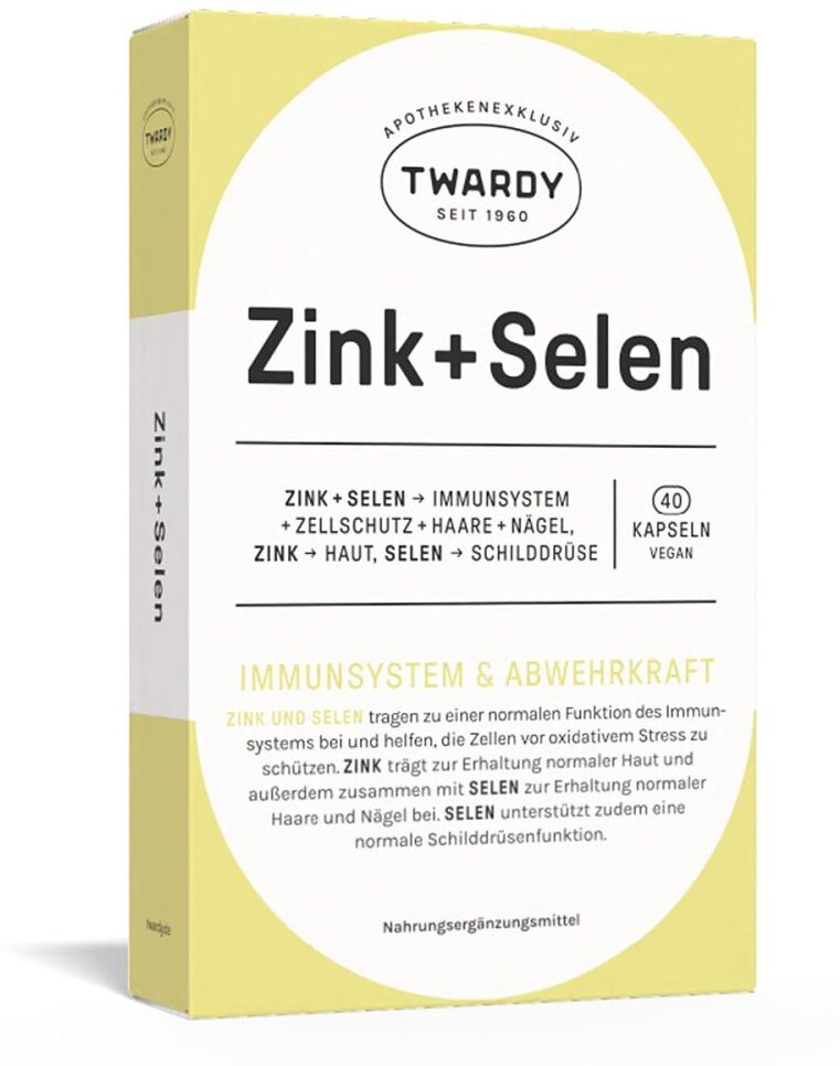 Twardy Zink + Selen Kapseln vegan