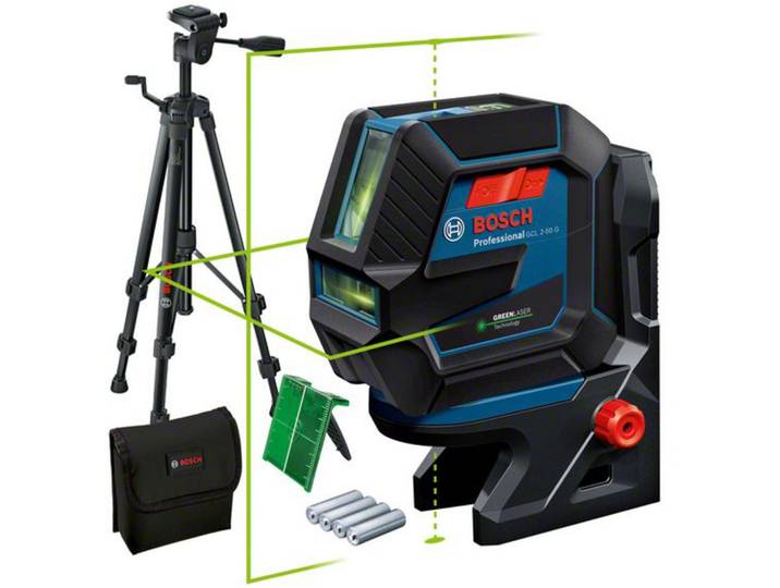 Laser lignes et points vert GCL 2-50 G + RM 10 + trépied BT 150 - BOSCH - 0601066M01