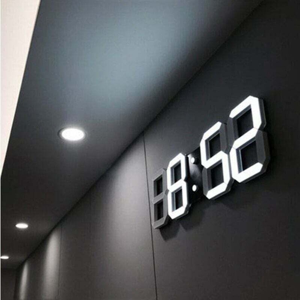 Digitale LED-wandklok en tafelklok