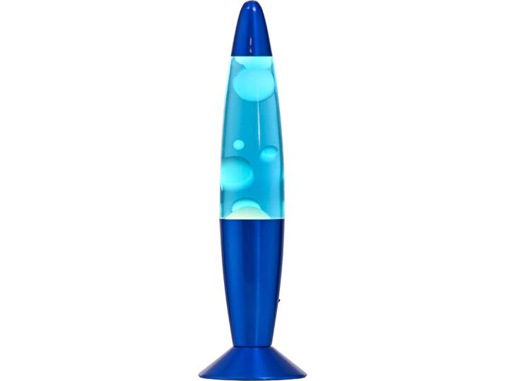 JUST LIGHT LED Tischleuchte LAVA , blau, Ø 9,8cm H: 34cm, 1 Stk., Leuchten, Einzigartiges Lichtspiel erzeugt durch farbigem Wasser und Waschs, LED Tischleuchte